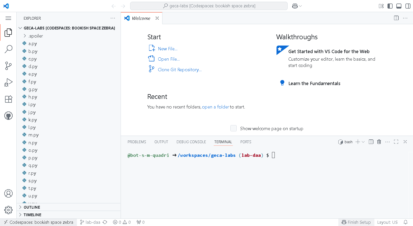 Screenshot of VS Code Interface